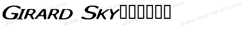 Girard Sky字体转换